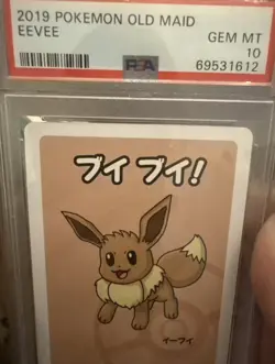 Pokemon 2019 Old Man Eevee Japan Pokemon Card Collectible PSA 10 GEM-MT - Image 2