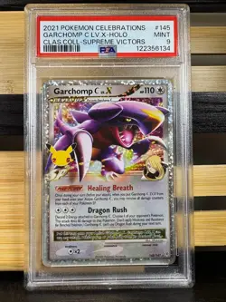 2021 Pokemon Celebrations Garchomp C lv. X Holo Classic Card 145/147 PSA 9 - Image 2