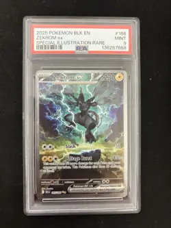 Pokemon Zekrom ex Special Illustration Rare Holo PSA 9 Black Bolt 166/086 - Image 1