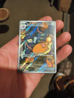 Pokemon TCG Team Rockets Raticate 202/182 Illustration Rare Destined Rivals NM - Image 1