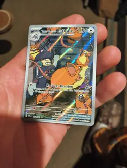 Pokemon TCG Team Rockets Raticate 202/182 Illustration Rare Destined Rivals NM - Image 5