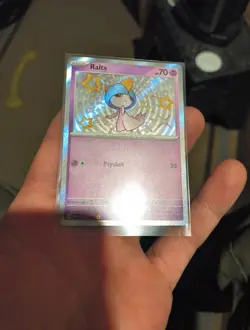 Ralts 153/091 Scarlet&Violet Paldean Fates Rare Shiny Holo Pokemon TCG NM/Mint - Image 3