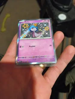 Ralts 153/091 Scarlet&Violet Paldean Fates Rare Shiny Holo Pokemon TCG NM/Mint - Image 5