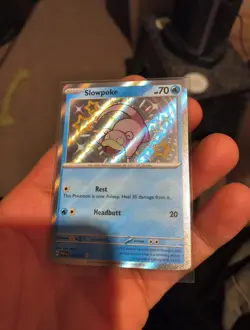 Pokemon TCG Slowpoke 116/091 Sv: Paldean Fates Holo Shiny Rare NM Paldean Fates - Image 2