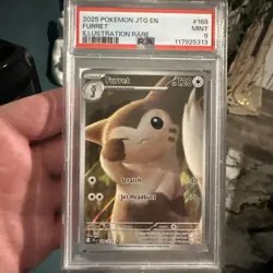 Furret 168/159 PSA 9 Mint 2025 Pokemon Journey Together Illustration Rare - Image 1