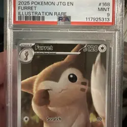Furret 168/159 PSA 9 Mint 2025 Pokemon Journey Together Illustration Rare - Image 3