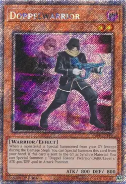RA04-EN147 DOPPELWARRIOR PLATINUM SECRET RARE 1ST EDITION NEAR MINT YuGiOh TCG - Image 1