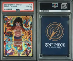 2024 ONE PIECE JPN EMPERORS IN THE NEW WORLD #119 MONKEY D. LUFFY PSA 10 - Image 3