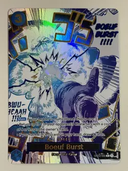 One Piece TCG Boeuf Burst (Alternate Art) OP12-060 Alt Legacy of the Master Foil - Image 1