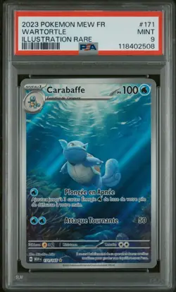 🇫🇷 CARABAFFE AR PSA 9 - MEW 151 FR 171/165 EV Carte Pokemon 🇫🇷 - Image 2