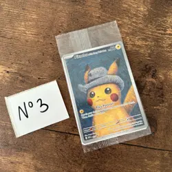 Pokemon Pikachu With Grey Felt Hat SVP 085 Van Gogh Black Star Promo SEALED (#3) - Image 3