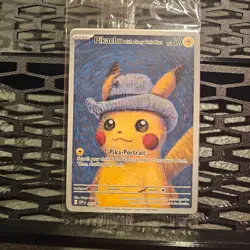 Van Gogh Pikachu with Grey Felt Hat SEALED SVP Black Star Promo #085 Pokemon - Image 1
