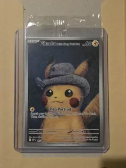 SEALED Pokemon Van Gogh Pikachu with Grey Felt Hat Black Star #085 Promo - Image 1