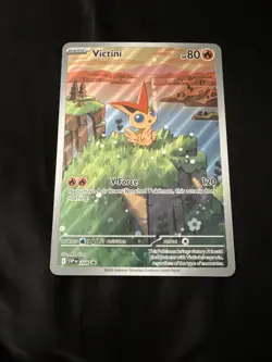 POKEMON SVP VICTINI #208 PROMO ILLUSTRATION, NM Standard Size, Jumbo - Image 1