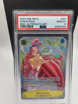 2024 Shirahoshi (Alternate Art) EB01-057 Memorial Collection Foil PSA 10 - Image 1