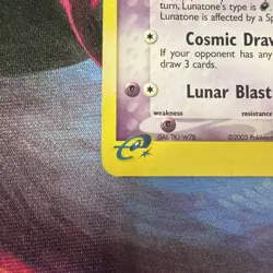 Pokemon TCG Lunatone EX Sandstorm 8/100 Holo Rare - Image 3