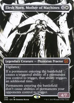 Elesh Norn, Mother of Machines- Phyrexia: All Will Be One Showcase Regular NM - Image 1