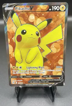 Pikachu V 157/172 SWSH09: Brilliant Stars - Pokemon TCG Card NM - Image 1