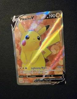2022 Pokemon TCG Pikachu V Full Art 157/172 Swsh09: Brilliant Stars Holo NM/Mint - Image 2
