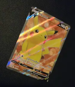 2022 Pokemon TCG Pikachu V Full Art 157/172 Swsh09: Brilliant Stars Holo NM/Mint - Image 3