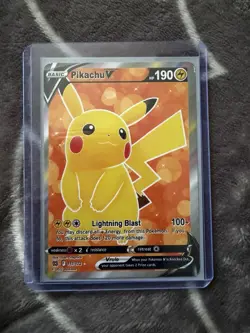 Pokemon TCG Brilliant Stars Pikachu v Full Art Card 157/172 NM Condition - Image 1