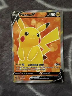 Pokemon TCG Brilliant Stars Pikachu v Full Art Card 157/172 NM Condition - Image 2
