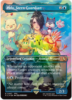 Lulu, Stern Guardian (Borderless) (Chocobo Track Foil) Commander: Final Fantasy - Image 1