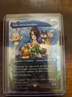 Lulu, Stern Guardian (Borderless) (Chocobo Track Foil) Commander: Final Fantasy - Image 1