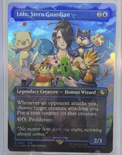 Lulu, Stern Guardian (Borderless) (Chocobo Track Foil) Commander: Final Fantasy - Image 1