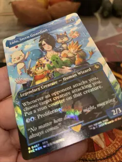 Lulu, Stern Guardian (Borderless) (Chocobo Track Foil) Commander: Final Fantasy - Image 1