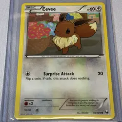 Eevee 083/108 Pokemon TCG Card Common Dark Explorers Near Mint - Image 1