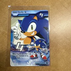 2005-06 Sonic X Trading Card Game Sonic Thumbs Up 4 RARE!! Sonic The Hedgehog - Image 1
