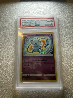 Pokemon Card Shining Mew 40/73 Shining Legends Holo PSA 10 Gem Mint - Image 1