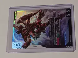 GUNDAM TCG CARD GAME JUSTICE GUNDAM GD01-066 LR HOLO FOIL ENGLISH NEWTYPE RISING - Image 1