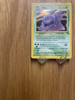 Pokemon TCG Muk Fossil Holo Rare Card 13/62 Vintage 1999 LP Good Condition - Image 4