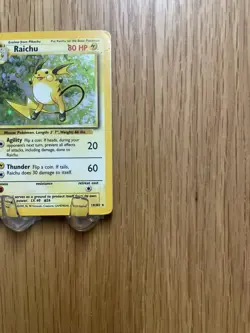 Pokemon TCG Raichu Base Set Holo Rare Card 14/102 - Image 2