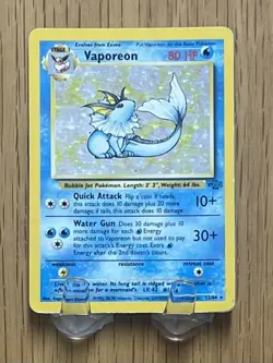 Vaporeon 12/64 Holo Rare | Base Set Unlimited | Pokemon Card | Vintage 1999 - Image 1