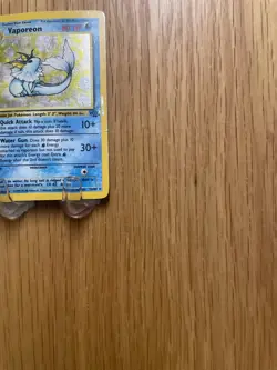Vaporeon 12/64 Holo Rare | Base Set Unlimited | Pokemon Card | Vintage 1999 - Image 3