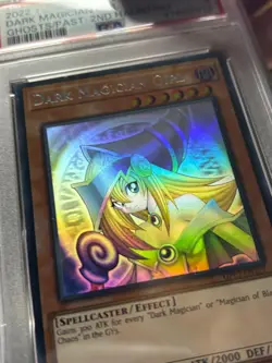 Yugioh Dark Magician Girl (Ghost Rare) GFP2-EN177 Ghosts from the Past 2nd PSA 9 - Image 4