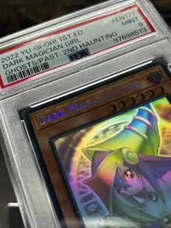 Yugioh Dark Magician Girl (Ghost Rare) GFP2-EN177 Ghosts from the Past 2nd PSA 9 - Image 5