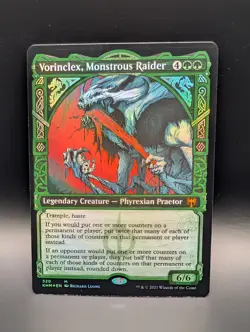 MTG - Vorinclex, Monstrous Raider - FOIL SHOWCASE - Legendary Creature - KHM 320 - Image 1