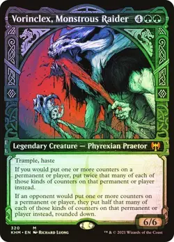 Vorinclex, Monstrous Raider *Japanese Foil Showcase* KHM Magic The Gathering MTG - Image 1