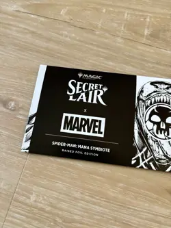 MTG Secret Lair x Marvel's Spider-Man: Mana Symbiote Raised Foil Edition Sealed - Image 3