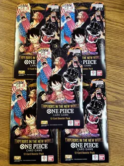 One Piece Emperors In The New World OP-09 Sleeved Booster Packs Lot Of 5 English - Image 1