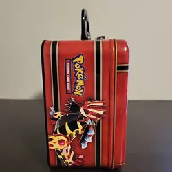 BOX ONLY Pokemon 2014 Treasure Chest Lunchbox Tin Primal Kyogre & Groudon - Image 4