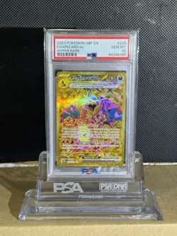 2023 Pokemon Charizard EX Obsidian Flames 228/197 PSA GEM MT 10 - Image 1
