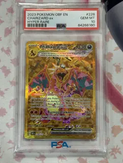 2023 Pokemon Charizard EX Obsidian Flames 228/197 PSA GEM MT 10 - Image 4