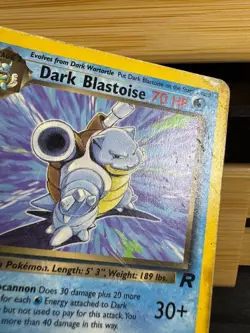 2000 Pokemon Team Rocket First Edition Dark Blastoise #20/82 DMG SEE PHOTOS - Image 3