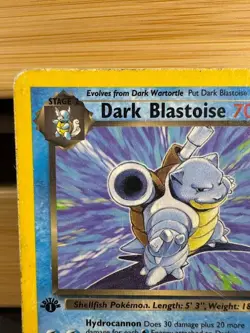 2000 Pokemon Team Rocket First Edition Dark Blastoise #20/82 DMG SEE PHOTOS - Image 4