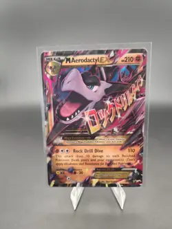Pokemon TCG Black Star Promo — M Aerodactyl EX XY98 XY —HEAVY PLAY - Image 1